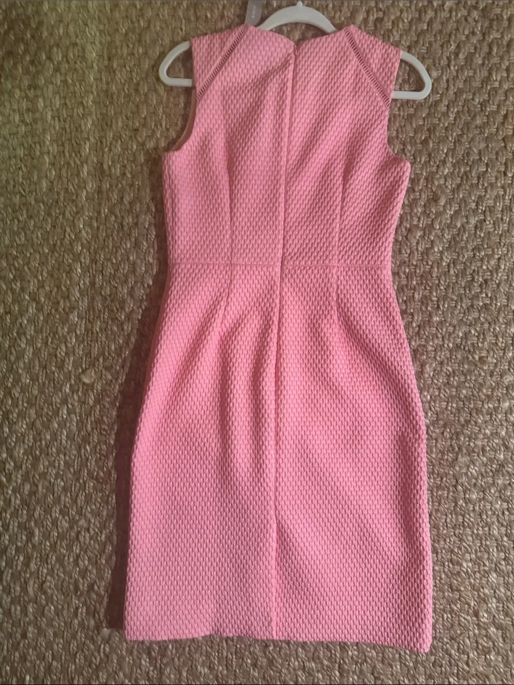 J. Crew Sleeveless Pink Textured Sheath Dress